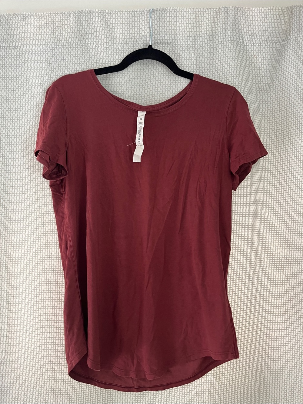 lululemon athletica Short Sleeve Crew Tee - Burgundy